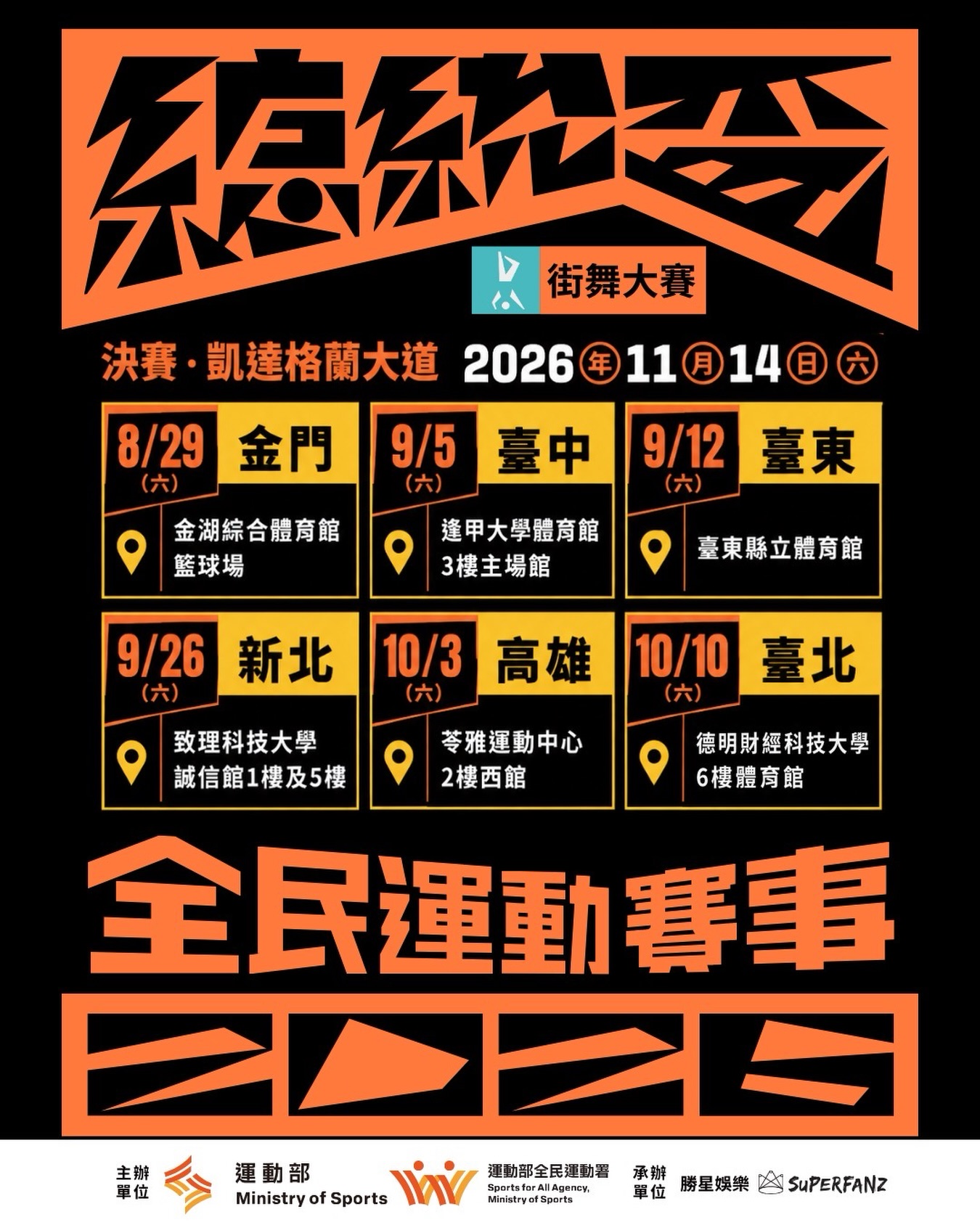 2026 總統盃全民運動街舞大賽｜四區複賽